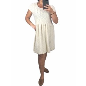 Kimchi Blue knit fit-flare short sleeve dress M